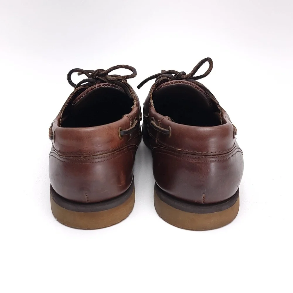 Sebago Docksides Boat Deck Shoes Mens 7 M‎ Brown Leather USA